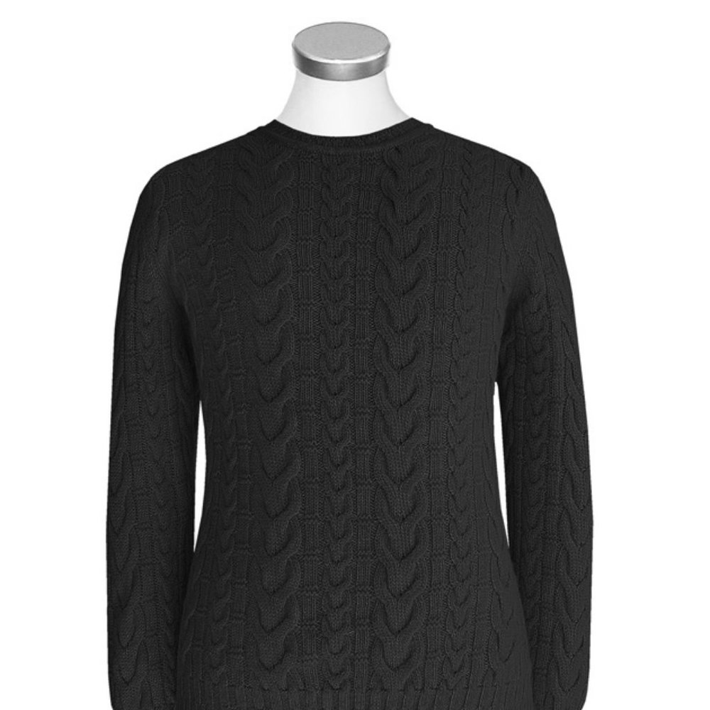 Classic Cable Pullover. Made in Peru